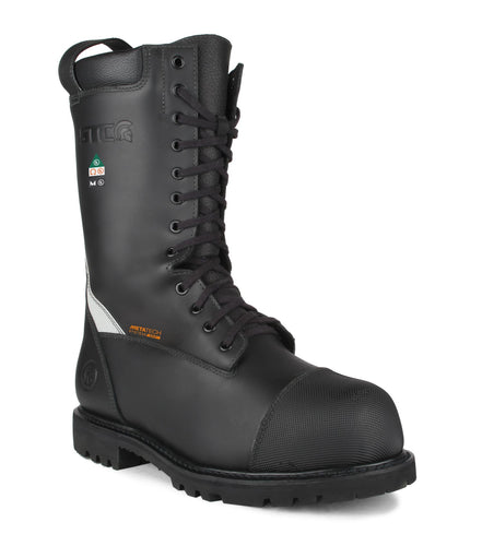 Commander, Black | NFPA Firefighter Boots | Metatarsal Protection