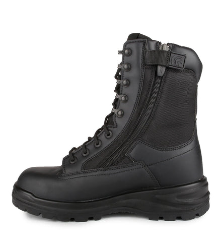 911, Black | 8" Leather & Ballistic Nylon Tactical Boots | Vibram TC4+